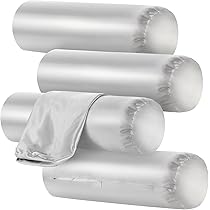 Remerry 4 Fundas de Almohada de Cuello Funda Solo para Almohada de Cuello Redonda con Cremallera Remerry 4 Fundas de Almohada de Cuello Funda Solo para Almohada de Cuello Redonda con Cremallera