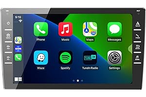 ANKEWAY 8 Pulgadas [2G+32G] Android 2 DIN Radio de Coche con Phone-Link (CarPlay+Android Auto), Pantalla Táctil HD 1080P/RDS+Am+FM Radio/Cámara de Respaldo/DSP/WiFi/Bluetooth 5.0/Navegación GPS