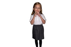 LUXE DIVA UK School Uniform Girls Summer Formal Dress Bottom Full Elastic Box Pleat Skirt Only Uniform