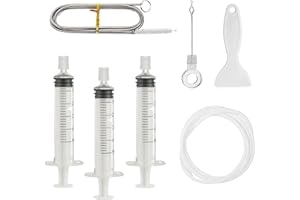 LPMXYW 7Pcs Fridge Cleaning Kit,Fridge Drain Hole Cleaning Tool Fridge Cleaner Universal Drain Pipe Cleaning Brush,Reusable Refrigerator Drain Dredging Tool Kit Fridge Dredger Set.