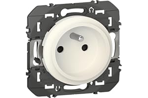 LEGRAND - Prise Electrique Murale 16A avec Terre dooxie EasyRéno - Prise 2P + T Faible Profondeur - Fabriqué En France - Blanc