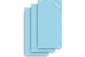 Nicapa Tappetino da taglio light grip adesivo di ricambio per Cricut Maker 3/Maker/Explore 3/Air 2/Air/One, di colore blu, da 30,5 x 61 cm, in confezione da 3 pezzi