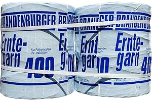 BRAMA WEST Brama-West Brandenburger Erntegarn 400 m/kg - Pressengarn für Hochdruckballen - Lieferumfang 2 x 5kg