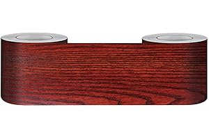 Guest Ruyunlai red Sandalwood Wallpaper Border self Adhesive Wall Border Sticker Peel and Stick Home Ceiling Decorative Border for Bathroom Living Room Kitchen 12cm X 500cm