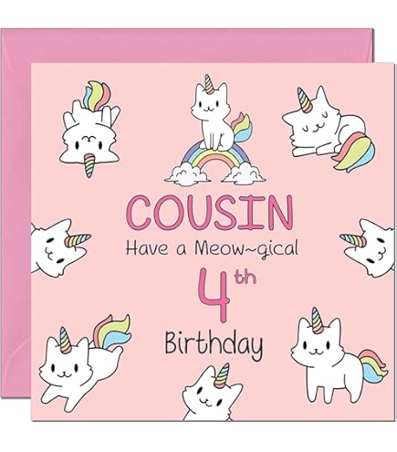 Niece 4th Birthday Badge Card - Candy Club - Greetings Cards - View #2