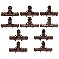 Rain Bird Drip Hose Connector, Hose, except, 17 mm, 3/4, 10 pieces (Tee 17-17-17)