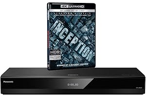 Panasonic DP-UB820 MULTIREGION for DVD Blu-ray Player Bundle with Inception Ultra HD 4K Blu-ray Disc