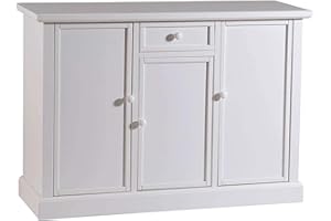 Mar.c.a. Design - Credenza Soggiorno in Legno di Pioppo, Stile Classico Arte Povera Elegante e Funzionale, Mobile Made in Italy