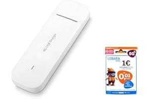 Huawei E3372-325 Surfstick LTE Highspeed 4G 150Mbits USB 2.0 - Weiß inkl. Lebara SIM Karte