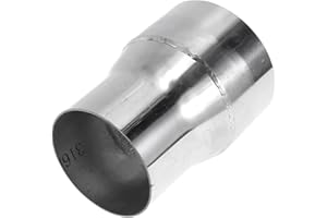 Motoforti 2.5" OD to 3" OD Mandrel Exhaust Bend Elbow Concentric Reducer T316 Stainless Steel Pipe Adapter 4 Inch Length Silver Tone
