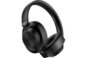 Vieta Pro Cascos Cancelación de Ruido con micrófono. Auriculares Diadema Bluetooth con batería de hasta 50h, Gaming Mode, Dual Pairing, Estéreo. Cascos Plegables con Carga USBC. Headphones Way 5