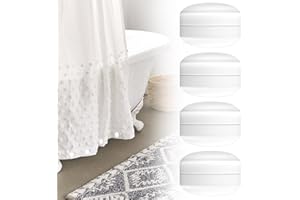 SKJJL Pesos de Cortina Magnéticos, 4 Pares Contrapeso Cortina, Peso Cortinas, Cortina Ducha Pesada, Cortina Ducha Peso, Pesos para Cortina de Ducha para Cortinas, Cortinas de Ducha, Manteles