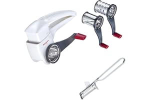 Westmark 117222E7 Râpe à tambour Trio + Éplucheur Famos, Acier inoxydable, Non spécifié