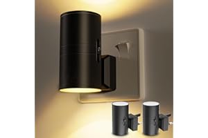 LOHAS-LED Night Light Plug in Wall, Plug in Night Light for Hallway, Dusk to Dawn Nightlight, Dimmable Nightlight 0-100LM, Warm White Light 3000K, Plug Light for Bedroom Bathroom Stair Toddler, 2 Pack