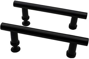 KEABATH Black Shower Door Handle 2 Pack Shower knob Shower Door Pull Handle Parts Replacement 145mm Hole to Hole Glass Door Handle knob(Black)