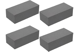 MCTIES Pvczool 4 PièCes SéRies Mousse Florale SèChe pour Fleurs Artificielles Briques de Mousse Florale Humide Gris Fleuriste Blocs de PolystyrèNe pour Arrangement de Fleurs