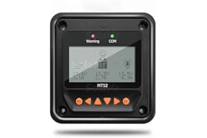 EPEVER® MT52 Remote Meter, LCD Display Remote Meter for Solar Charge Controller for Tracer-AN Series, Tracer-BN Series, LandStar-B Series, ViewStar-BN Series - MT52
