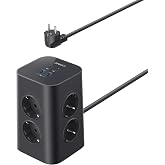 Anker 12-in-1 Power Strip with Surge Protector | 13A, 2990W, USB C 20W, 8 AC Outlets, 4 USB Ports, 2m Cable