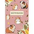 Notebook: Adorable Guinea Pig A5 Notebook - 109 Lined Pages (Pink)