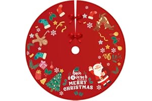 GUJEY Falda del Árbol de Navidad, Falda del árbol de Navidad Suave Felpa Ornamentos de árbol de Vacaciones Navidad decoración de Parte Inferior 90 cm