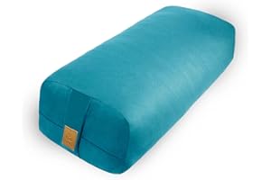 FELIZMAX Yoga Bolster Pillow (26x10.5x 5.5 in) Rectangular Yoga Pillow Supportive Meditation Cushion for Restorative Yoga 100% Cotton Meditation Pillow Supportive Yoga Accessories Reading Pillow Floor Pillow