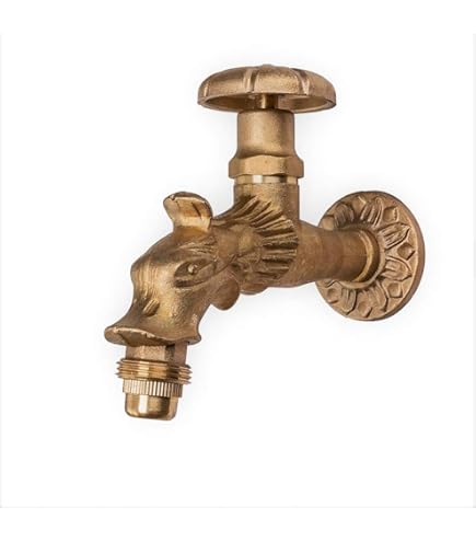 Daniel Rubinetterie Gartenwasserhahn - Nostalgie Auslaufventil Aus Messing (1/2 Zoll)