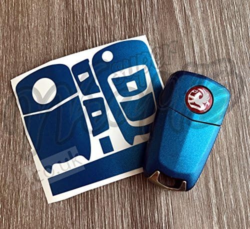 Blue Metallic Key Sticker Decal Wrap Overlay Vauxhall Opel Astra Zafira B Corsa Vectra Antara GTG