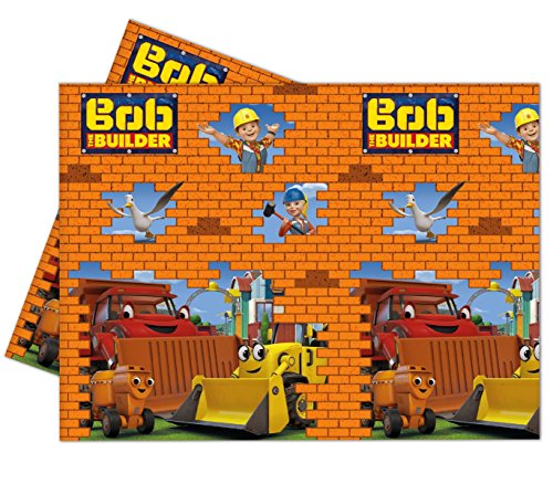 101-teiliges * BOB DER BAUMEISTER * Party Set für Kindergeburtstag mit 6-8 Kinder: Teller, Becher, Servietten, Einladungen, Partytüten, Tischdecke, Luftballons, Luftschlangen u.v.m. // Motto Deko Kinder Geburtstag Baustelle Bauarbeiter - 7