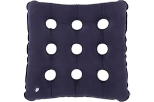 IBEIKE Air Inflatable Seat Cushion, Pressure Cushions for Bottoms Air Sitting Pillow Cushion with Pump, Car Office Sitting Cushion for Relief Pressure Sores, Health Prevention (Dark Blue)