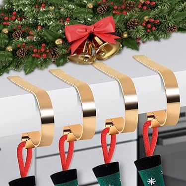 4 Ganci Regolabili Per Camino - Doppia Funzione Per Ghirlande E Calze Natalizie - Alluminio Resistente - Foto 11