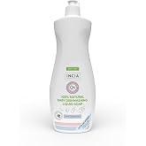 INCIA%100 Doğal Bebek Bulaşık Sabunu Bitkisel Emzik Biberon Temizleyici Vegan 500 ml
