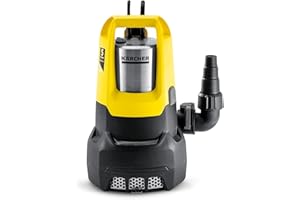 Kärcher SP 22.000 Dirt Level Sensor Schmutzwasser-Tauchpumpe, Fördermenge: 22.000 l/h, Eintauchtiefe: max. 7 m, Schmutzwasserpartikelgröße: max. 30 mm, Restwasserhöhe: 35 mm, Druck: 0,8 bar