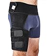 Thigh Groin Hamstring Support Brace | Adjustable Neoprene Compression Strap | Pain Relief, Sports Injury, Sprain, Sciatic Nerves, Muscle & Tendon Recovery, Hip Flexor Strain Injury Recovery