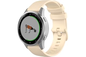 Wownadu 18mm Quick Release Cinturino Compatibile per Garmin Vivoactive 4S, Vivomove 3S, Venu 3S/2S, Forerunner 255S/265S Cinturini Ricambio Sport Bracciale per Huawei GT 4/5 41MM