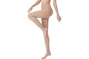 MGANG Compression Pantyhose, Footless, Waist High Compression Stockings Opaque, Firm Support 15-20mmHg Pantyhose