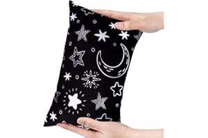 HYHIOTS Kleines Kissen für Kinder und Erwachsene, 27,9 x 17,8 cm, Mini-Kissen für Reisen, mit bedrucktem Kissenbezug für Nacken, Handgelenk, Knie, Beine (A02)