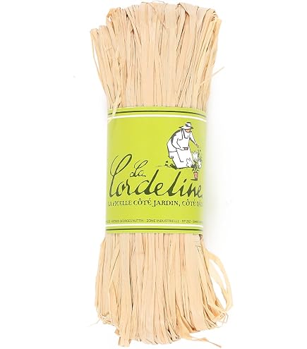 La Cordeline Raphia Naturel Coloris Rouge Framboise 50 G - Fibre Pour Emballage Et Décoration