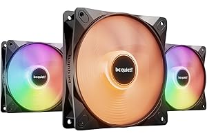 be quiet! Light Wings LX 120mm PWM Triple Pack, 3 ventole incluse, mozzo illuminato, pale satinate, tanti colori e modalità, pale ottimizzate per elevata pressione statica, collegamento a cascata