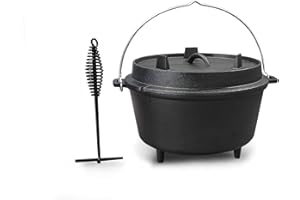 osoltus 9.0 qt Dutch Oven Feuertopf Gusseisen - Fertig eingebrannt