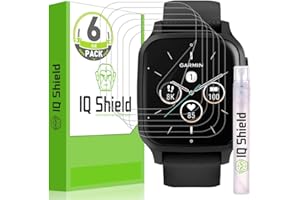 IQShield Screen Protector Compatible with Garmin Venu Sq 2 (6-Pack) Anti-Bubble Clear TPU Film