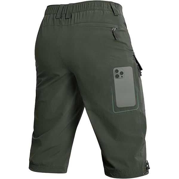 Wespornow 3/4 korte broek voor heren, bermuda-cargo