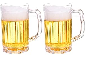 Ruesious Boccale di Birra - Outdoor Boccale da Birra 0.5L – Set di 2 Bicchieri da Birra da in plastica