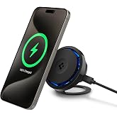 Spigen Mag Fit Kickstand Manyetik Kablosuz Şarj Cihazı/&Ouml;zel Fanlı Isı D&uuml;ş&uuml;r&uuml;c&uuml; iPhone i&ccedil;in MagSafe &ouml;zellikli Cryomax S310WCK 