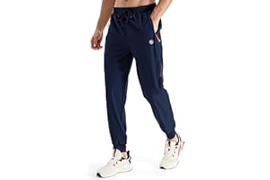 HIFEOS Pantaloni Sportivi Uomo Pantaloni Tuta Uomo con Tasche con Cerniera Asciugatura Rapida per Jogging Allenamento Uso Quotidiano