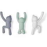 Umbra Buddy Wall Hooks – Decorative Wall Mounted Coat Hooks for Hanging Coats, Scarves, Bags, Purses, Backpacks, Towels and M