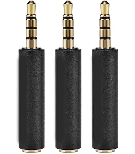 Universal Headphone Adapter 3.5 mm Audio OMTP to CTIA Headphones, Smartphone, iPhone, Samsung, Lenovo, Huawei, Pack of 2