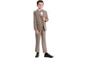 mintgreen Niños Traje Blazer Boda Ropa Tuexdo Establece 2PCS Blazer + Pantalón + Pajarita 5-12 Años