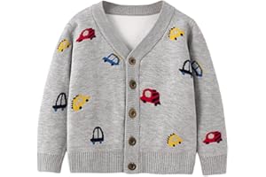 BOBORA Kids Knitwear Cardigan Girls Boys Long Sleeve Knitted Sweatshirt Children Autumn Winter Knitting Sweater Jumper 2-7Years