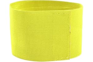 Tbest Captain Armband for Football,Football Captain's Armbands,Elastic Soccer Captain Armband Elastic with tain Armband,Outdoor Team Sports Groups Soccer Armbands Adjustable Player Bands(yellow)