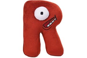 HODOFICE Alphabet Lore Plush Juguetes Bebes Peluche Figuras Alfabeto Plush Pillow Cute 26 Letters Juguete de Preescolar Suave de Peluches de Peluche en Inglés para Niños y Fanáticos Regalo de Cumpleaños (R)